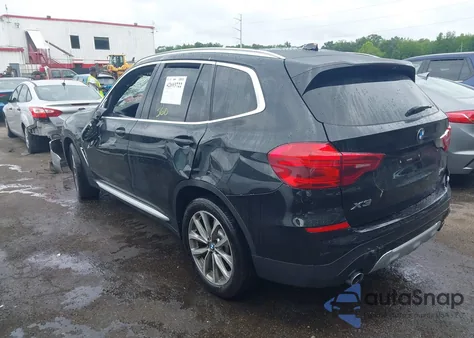 2019 BMW X3 xDrive30I z USA, uszkodzony, nr VIN 5UXTR9C52KLE17069